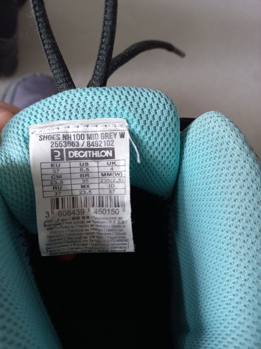 Quechua buty trekkingowe dziewczęce r.37