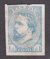 4 Selos ESPANA 1873, 1874 e 1875 Don CARLOS VII Governo CARLISTA