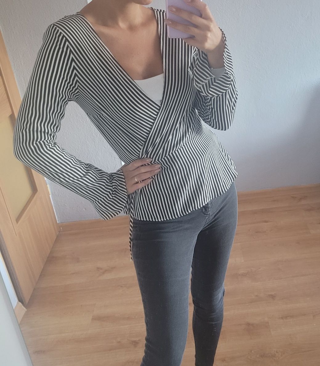 Bluzka koszulowa w paski