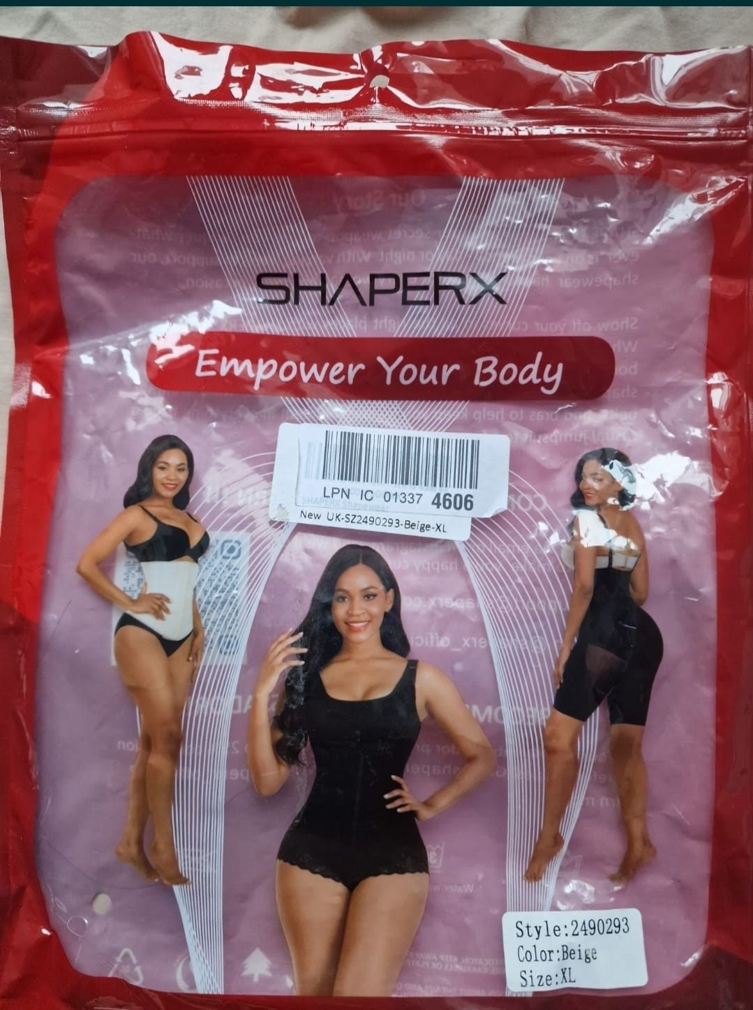 Body kompresyjne,bezszwowe,wyszczuplajace kolor beż,rozmiar XL