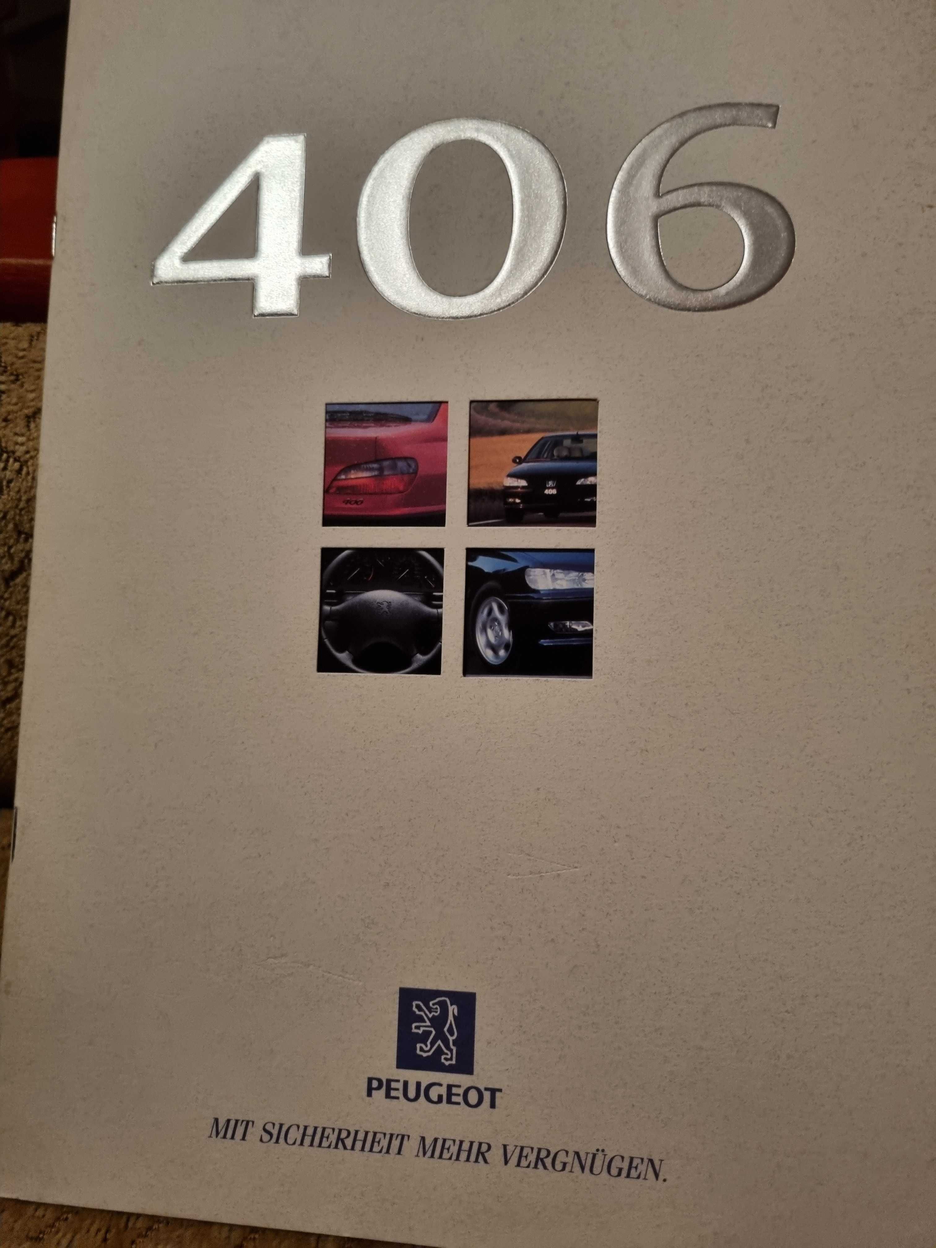 Prospekt Peugeot 406 z 1997 roku