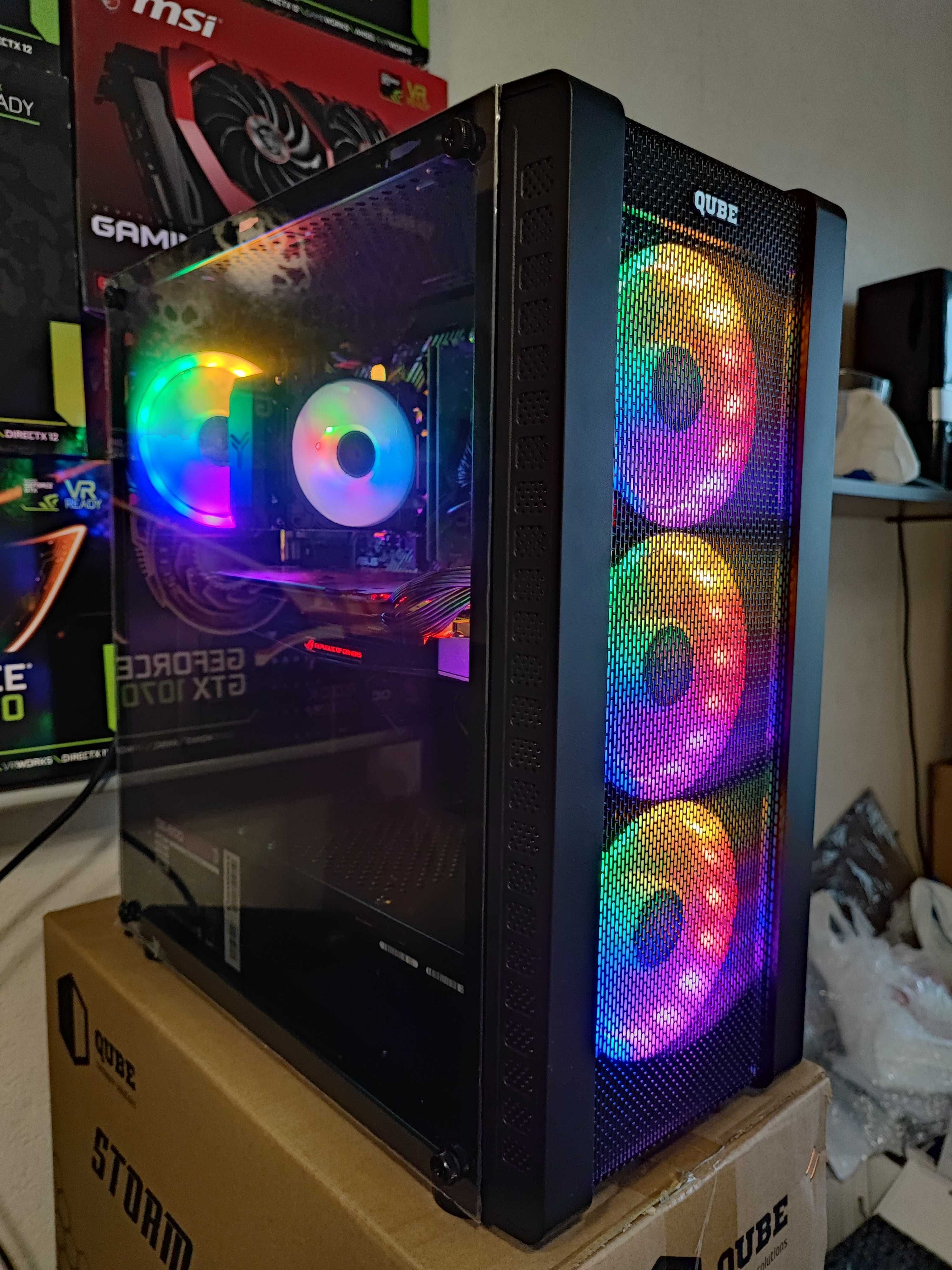 Ігровий комп'ютер Intel I3 12100F 4.3, GTX 1070 8GB, 16GB, SSD 240+1TB