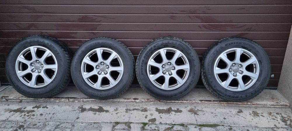 koła AUDI 235 65 R17 opony zimowe Dunlop, felgi aluminiowe, 2024 r.