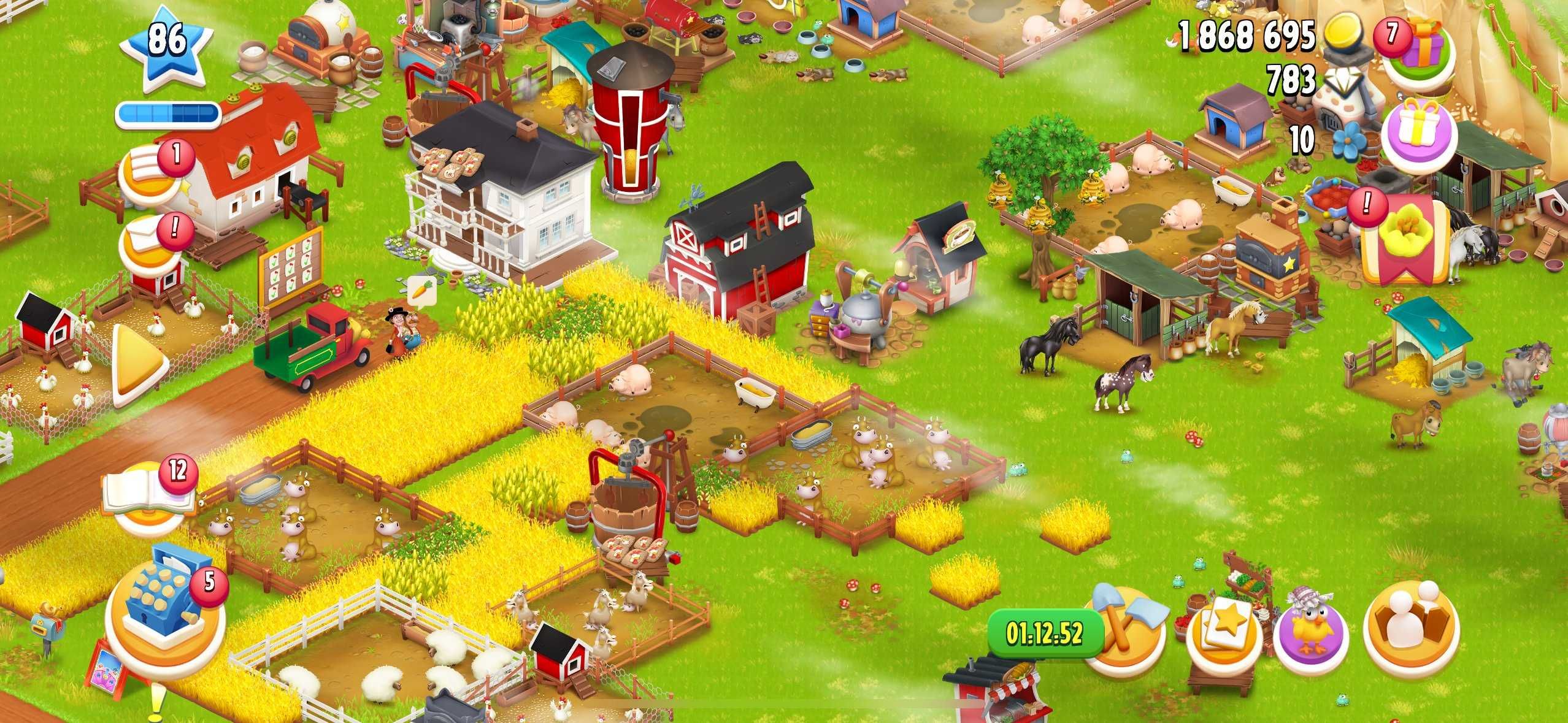 Hay Day ферма 86 рівень