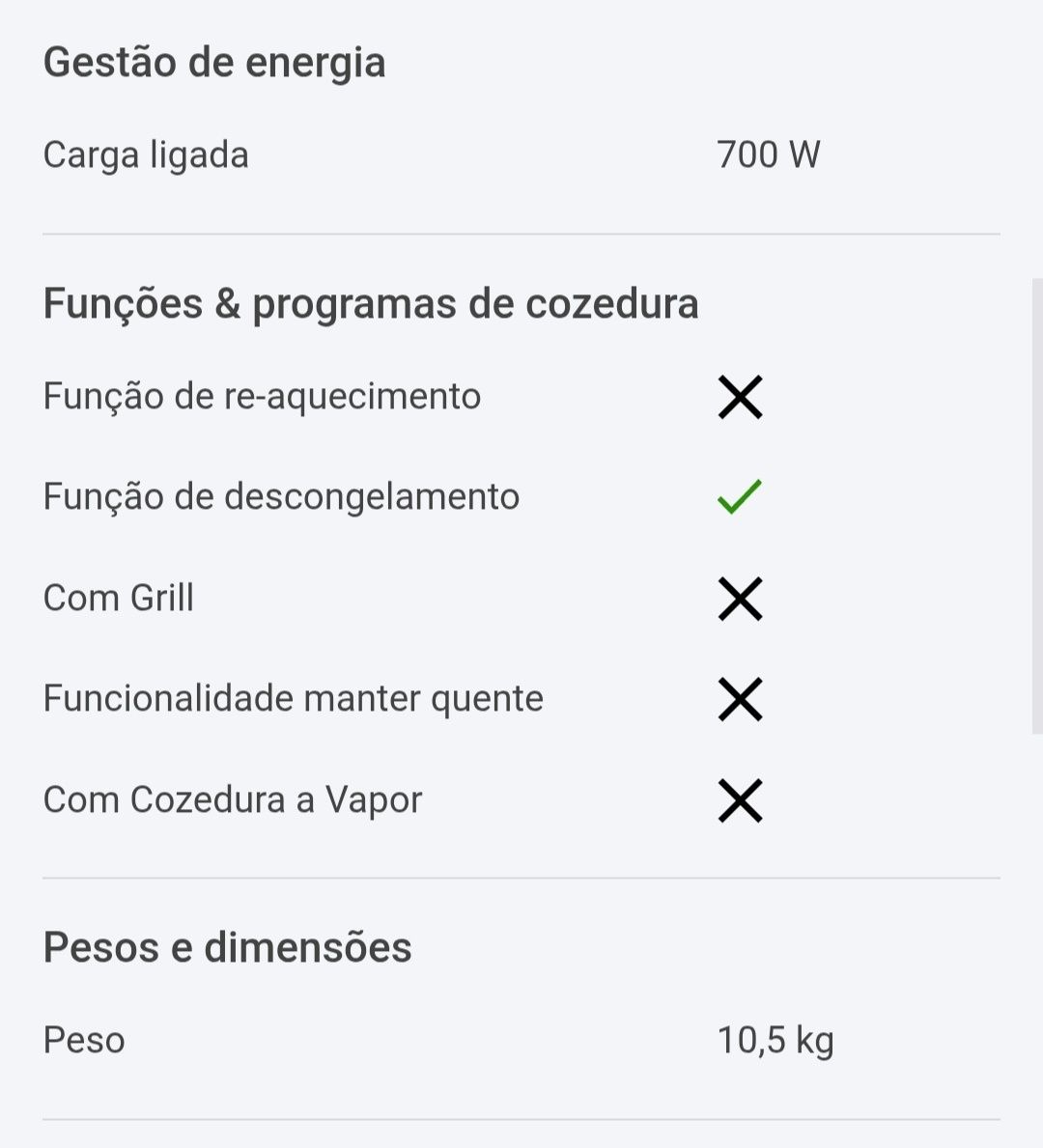 Microondas Qilive 152343 Black 700W 20L
