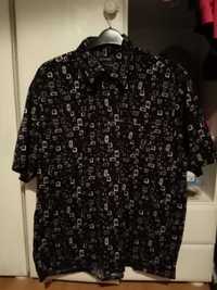 Czarna koszula męska z krótkim rękawem MC Ferry rozmiar XL