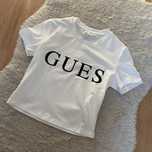 Bluzka crop top na krótki rękaw Gues