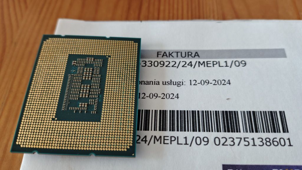 Intel i7 12700KF gwarancja ponad 2 lata