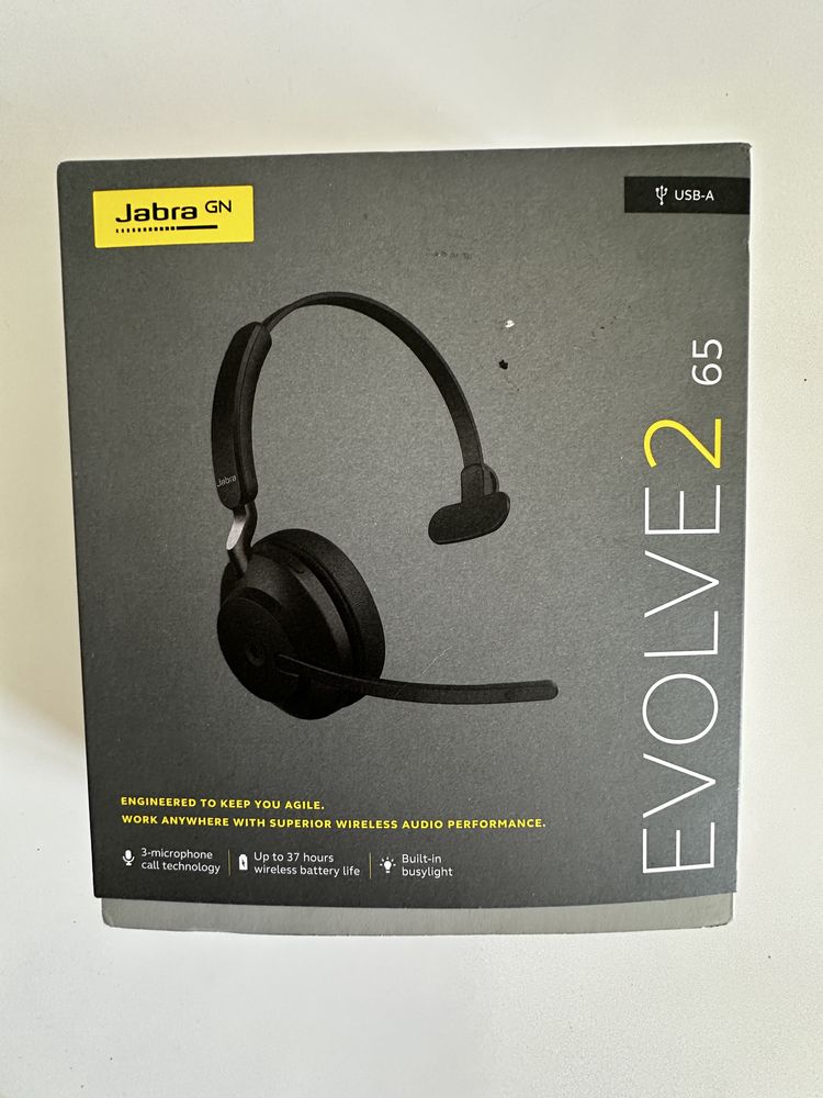 Jabra Evolve2 65 Mono USB-A бездротова гарнітура для офісу навушники