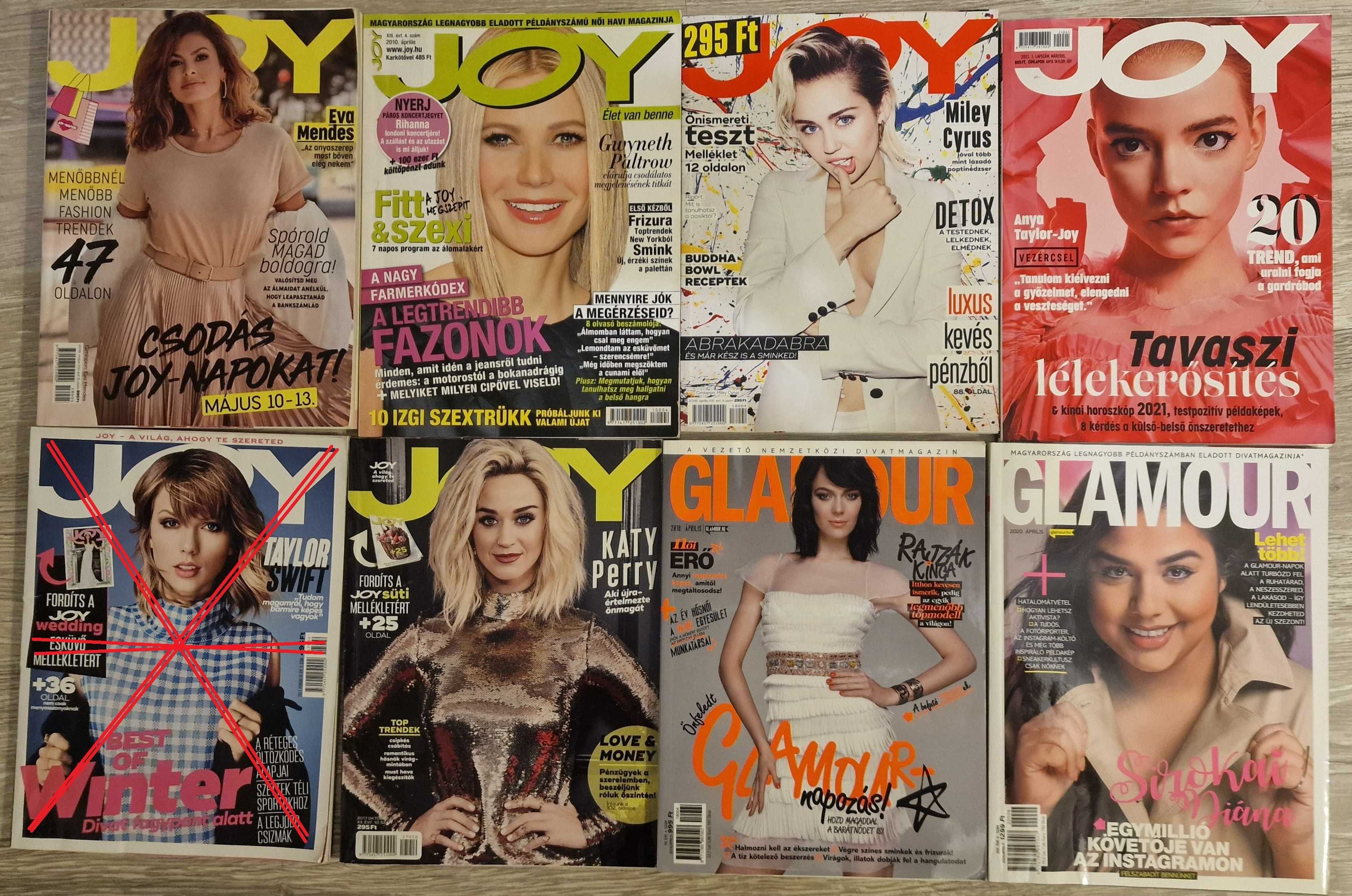 Czasopisma - Glamour, Joy, Cosmopolitan (Węgry)
