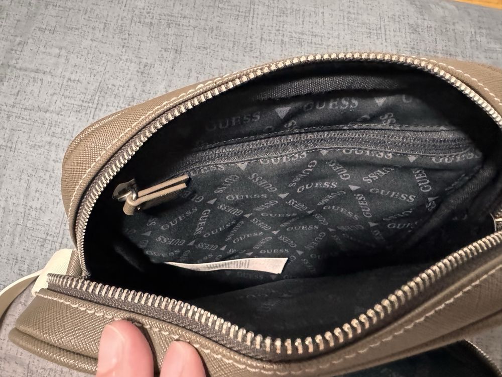 Torba GUESS Milano – brązowa, elegancka