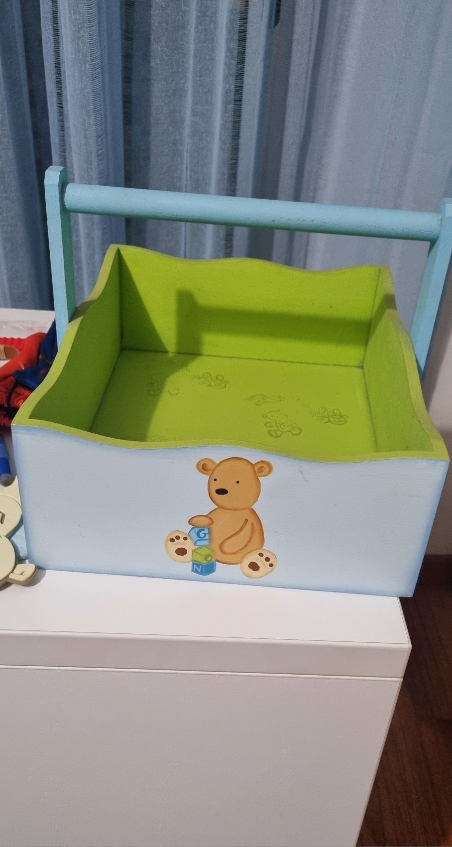 Conjunto Cesto Produtos Bebé e Moldura