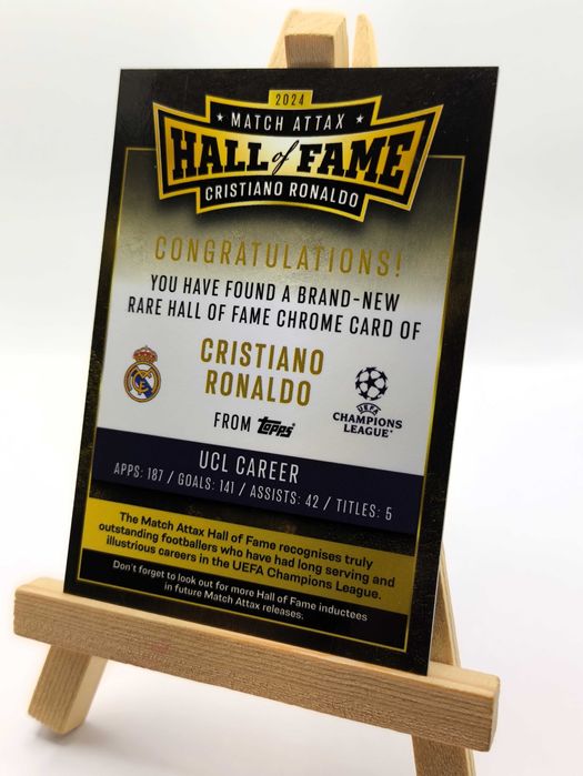 Topps Match Attax 2024/25 Cristiano Ronaldo Real Madryt Hall of Fame