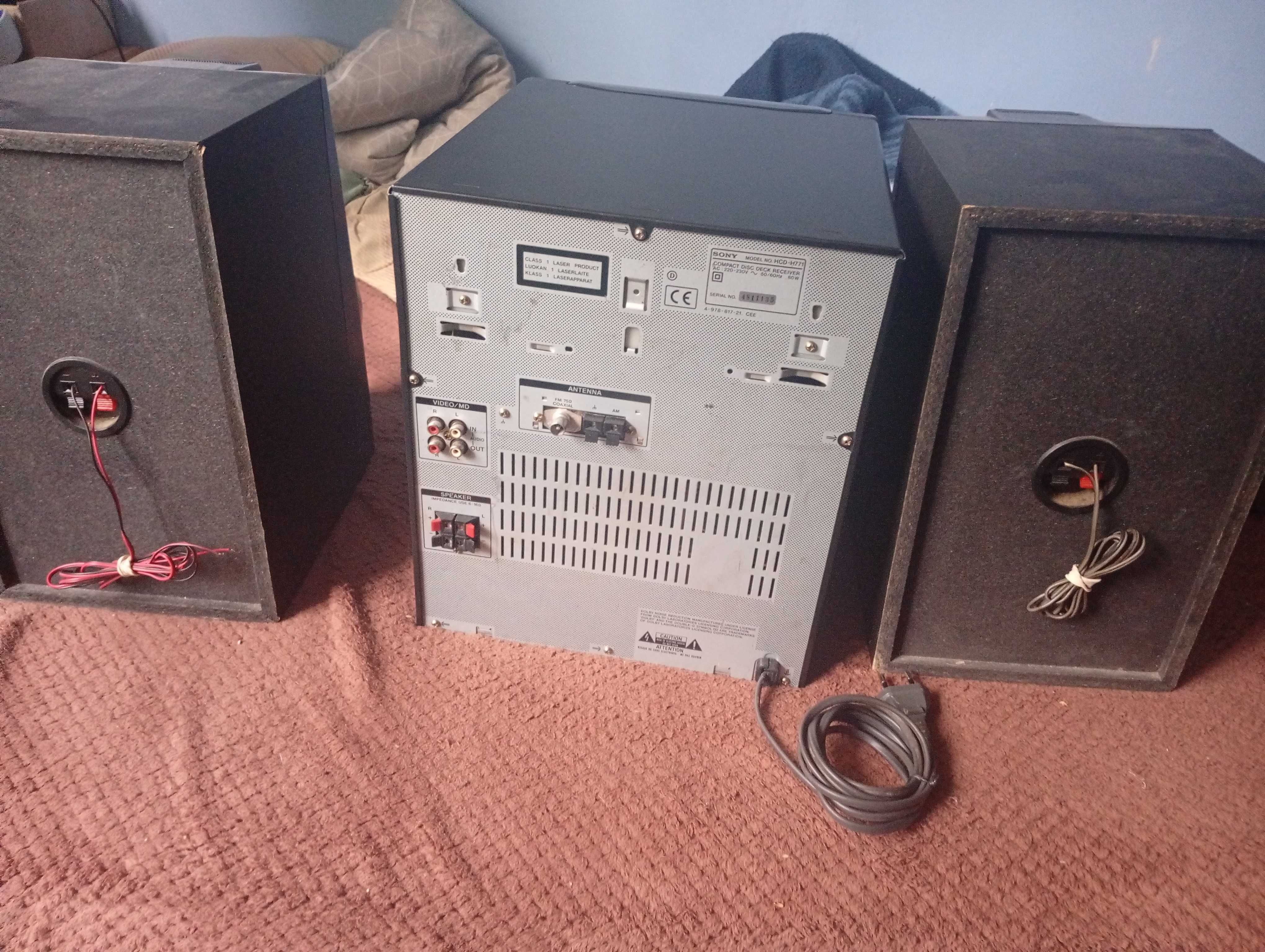 Wieża HiFi SONY MHC-771 +głośniki +pilot