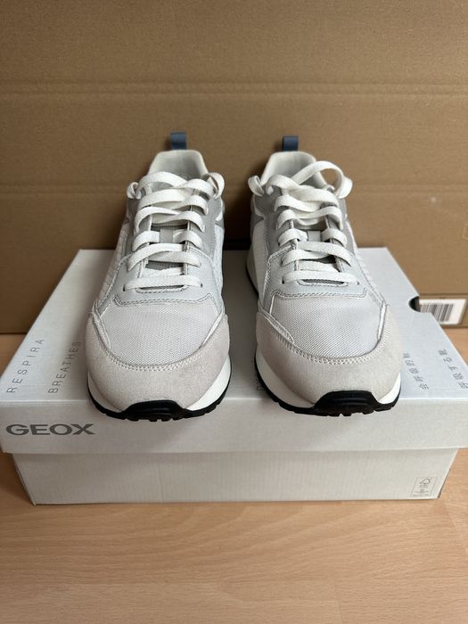 Białe szare czarne buty Geox 43