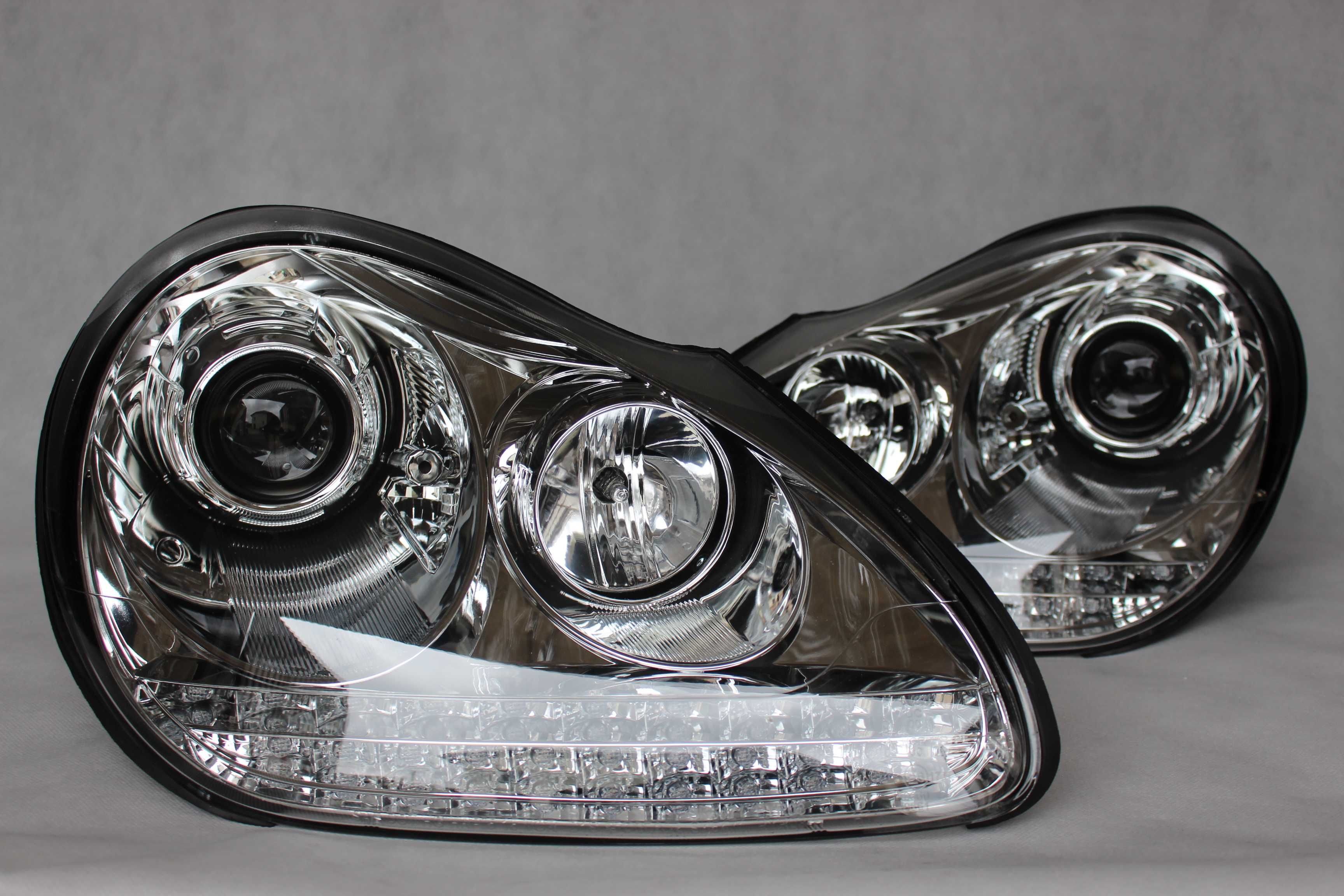 Lampy przednie przód PORSCHE CAYENNE 03-07 XENON LED CHROM NOWE!