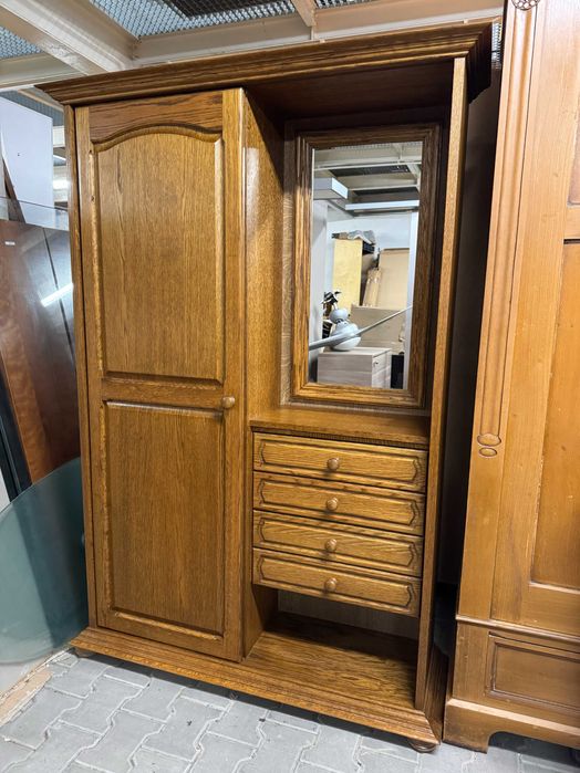 Garderoba drewniana przedpokój rustykalny szafa drewniana dąb