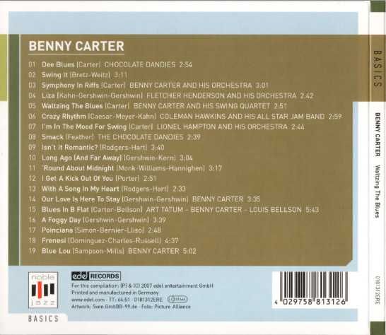 Jazz CD Waltzing The Blues (Benny Carter)