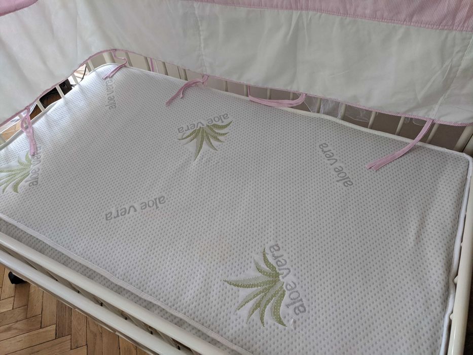 Ліжечко дитяче пеленальний столик металеве трансформер Geoby