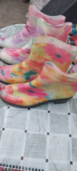 Резиновые женские сапоги  200грн