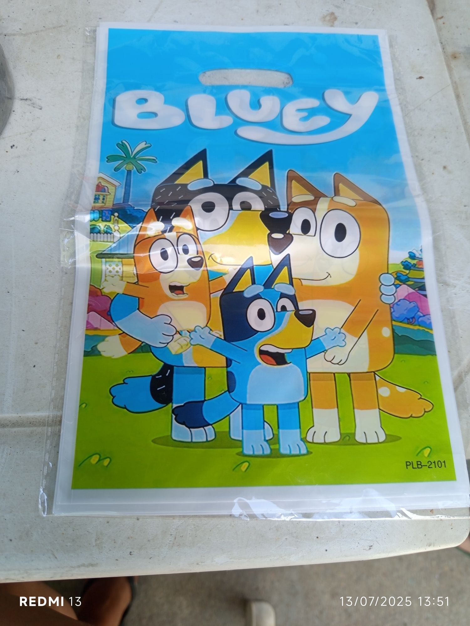 Tela bluey+toalha bluey aniversário