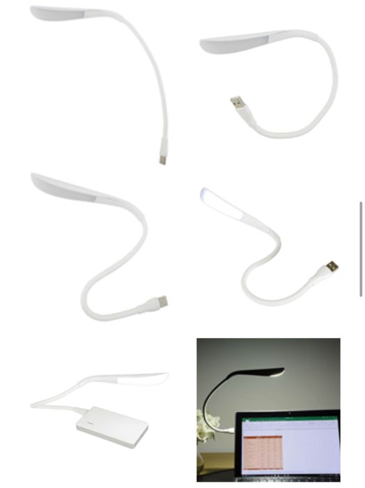 Гнучка світлодіодна Usb Led лампа для ноутбука / Power Bank світильник