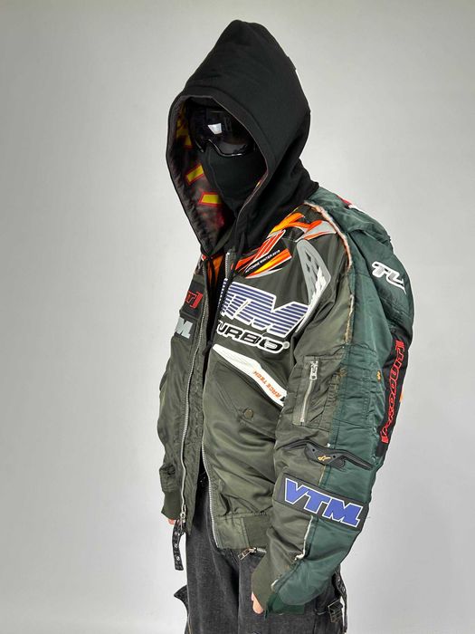 Vetements Green Navy Alpha Industries Bomber бомбер куртка зелена S M