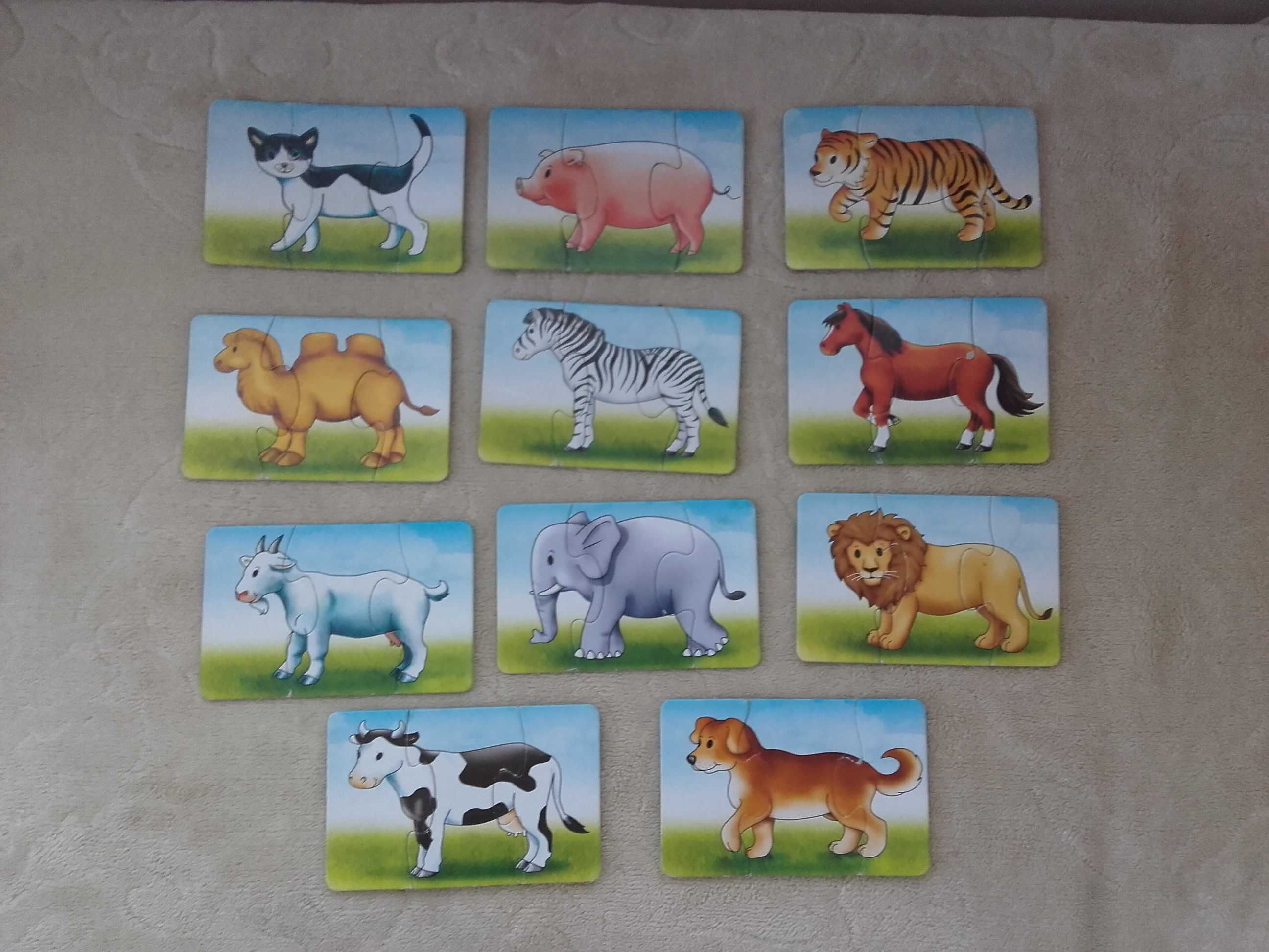 puzzle dla dziecka zwierzątka