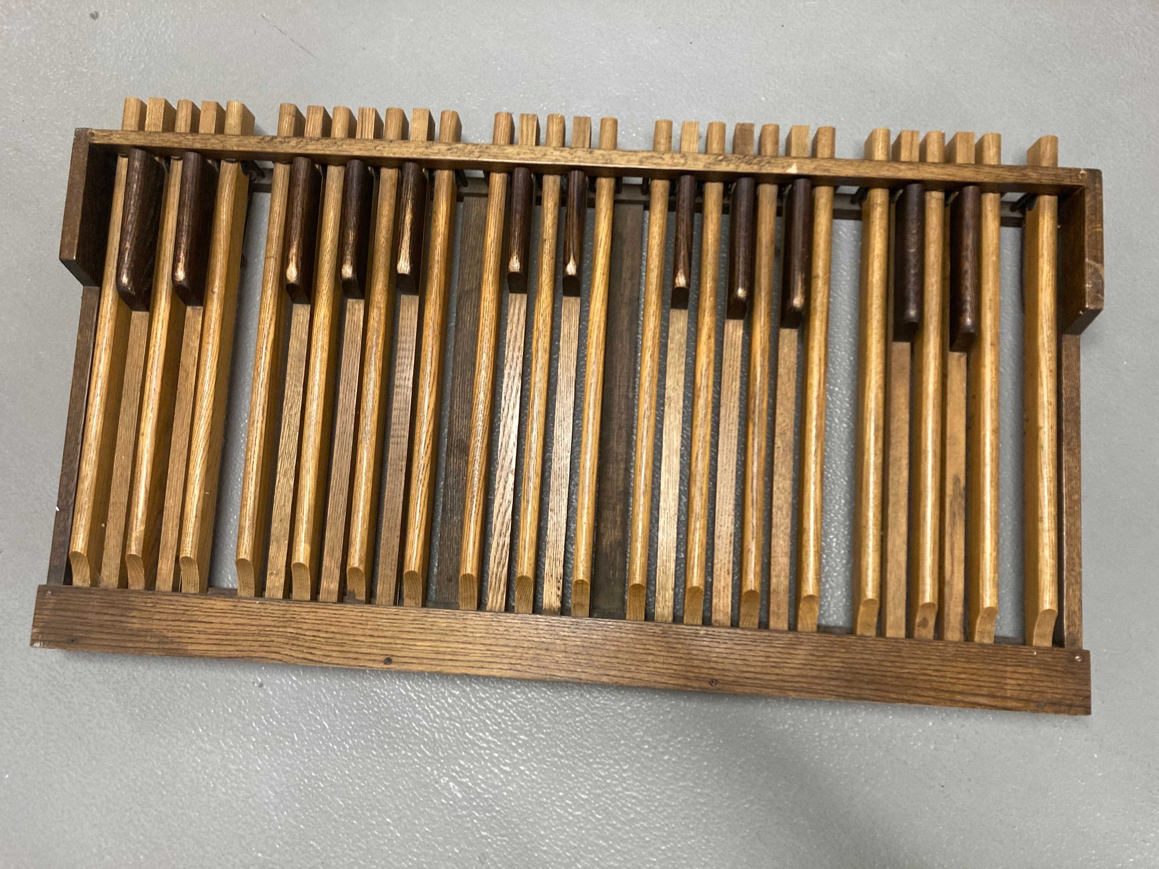 pedały organowe stare drewniane