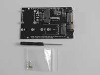 Adapter Sata III do Msata i M.2 NGFF-SATA B-Mey SSD 2w1