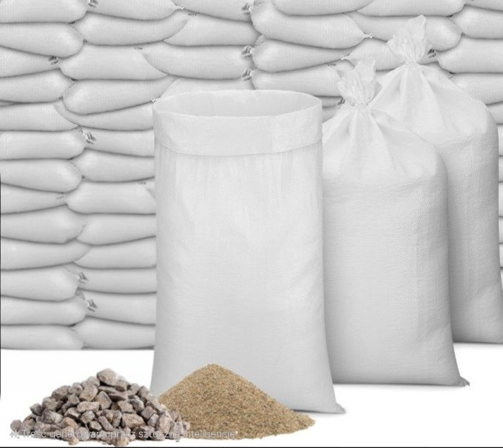 Worki polipropylenowe 50kg.  65x105cm 0.70zl.Wysylka za Pobrraniem