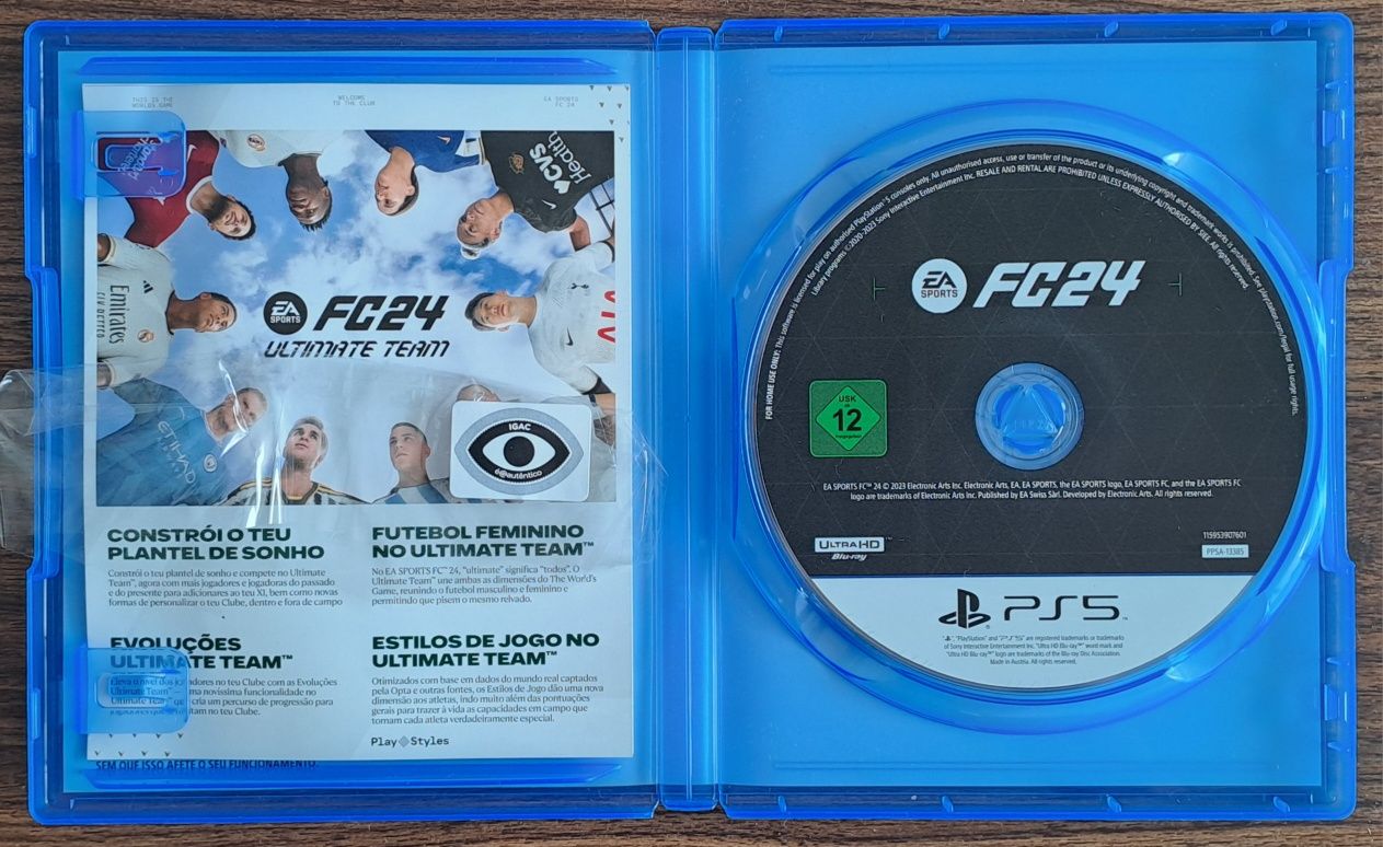 Jogo consola Sony Playstation 5 PS5 EA FC24 - como novo