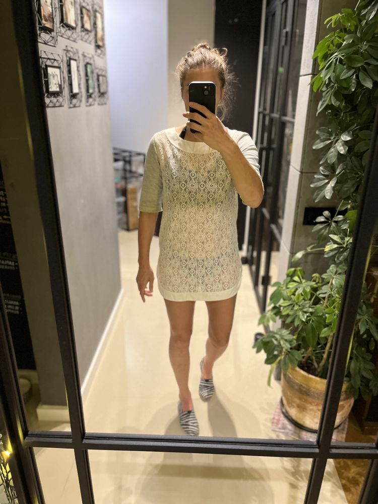 Bardzo zwiewna koszula nocna Calzedonia, koronka - jak NOWA