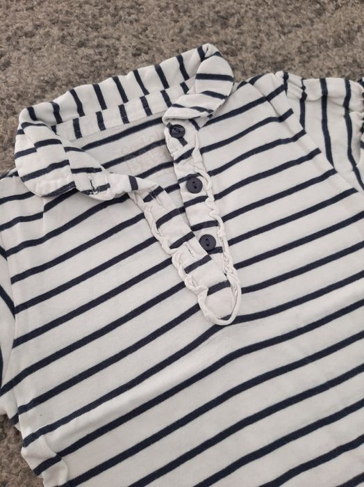 Smyk Cool Club Basic koszulka polo z kołnierzykiem paski rozmiar 110