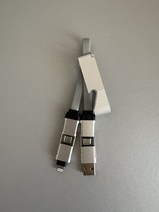Универсальный брелок кабель с открывалкой провод USB Lightning Type-C