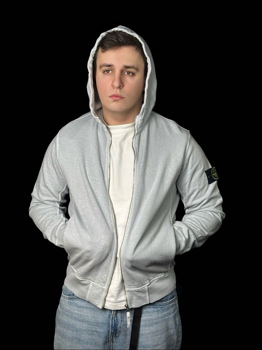 stone island malfile old effect zip hoodie оригинал