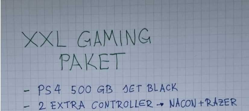 PS4 500GB jet black + pady bez gier