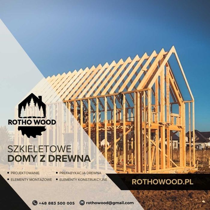 Budowa domów szkieletowych, garaże – projekt 3D, prefabrykacja, montaż