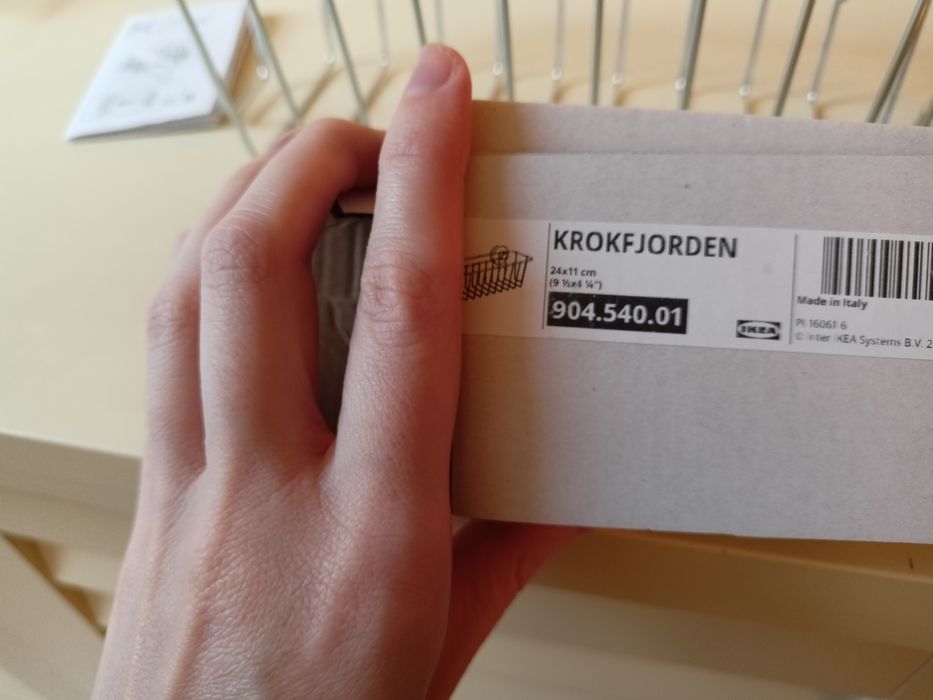 Ikea półka pod prysznic z przyssawkami Krokfjorden