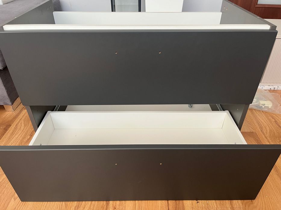 Wisząca szafka do łazienki 80cm antracyt