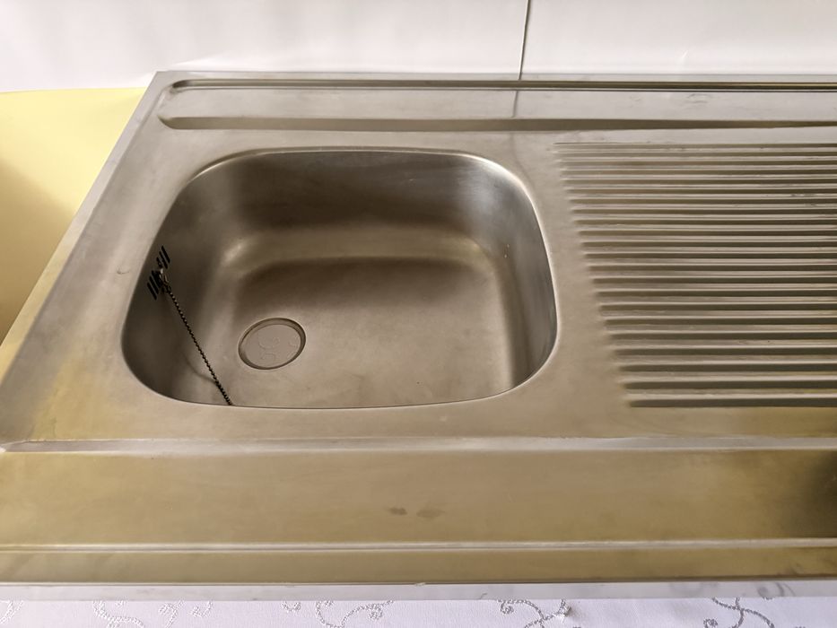 Zlewozmywak Kuchenny ze Stali Nierdzewnej z Ociekaczem Jednokomorowy