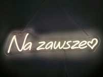 Ledon LED Napis "Na zawsze" + Serce na Wesele