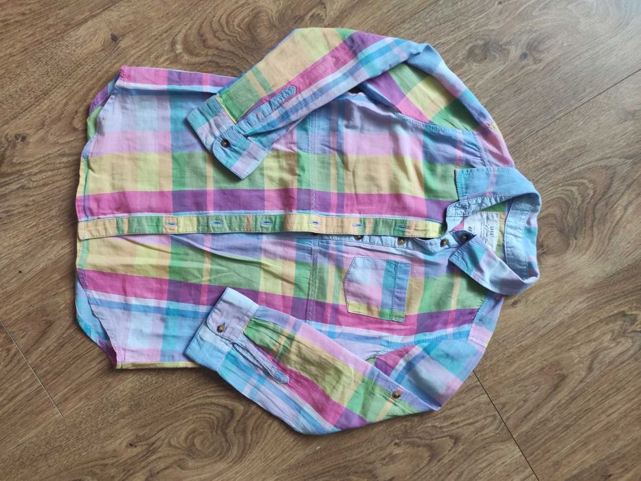 Koszula w kratkę dla dziewczynki 116