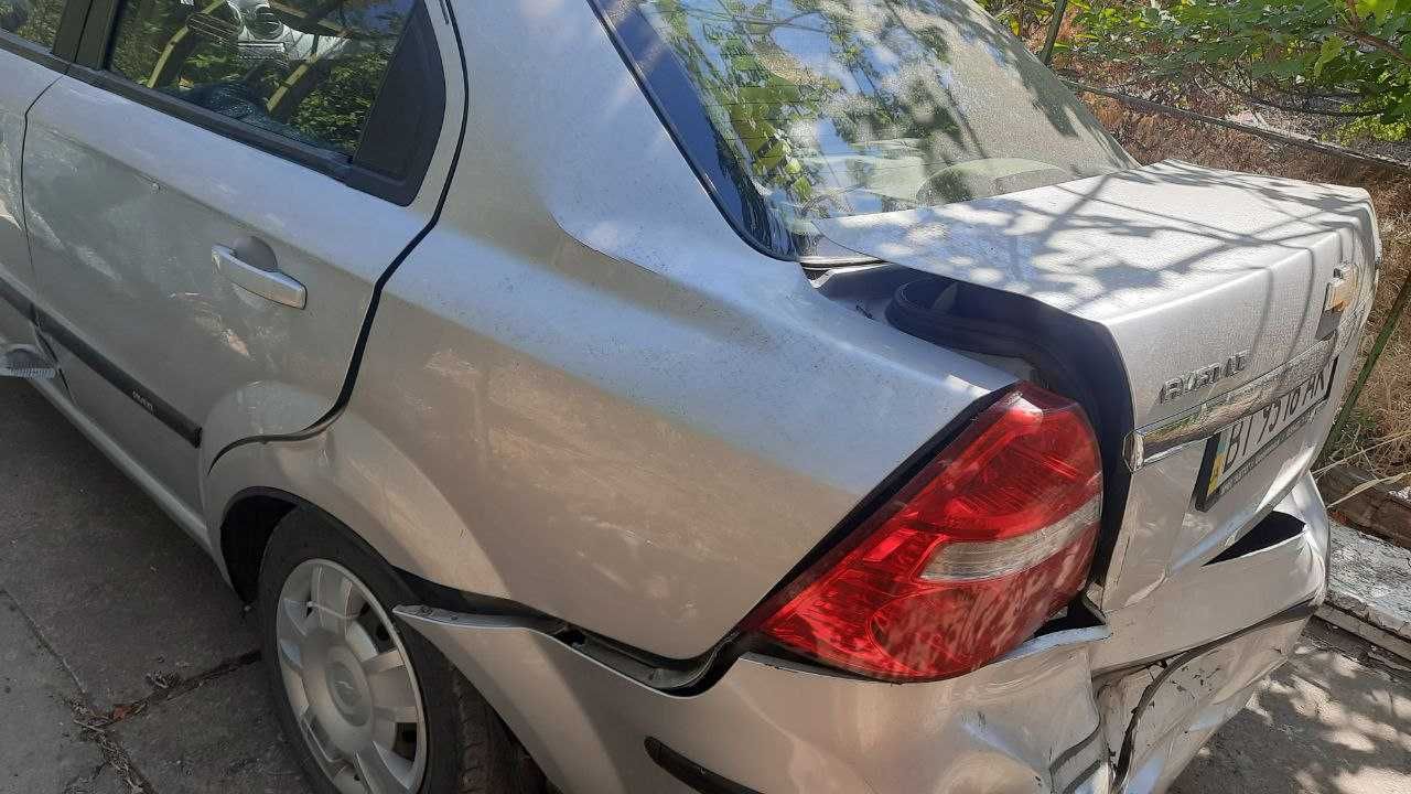 Авто Шевроле Авео після ДТП