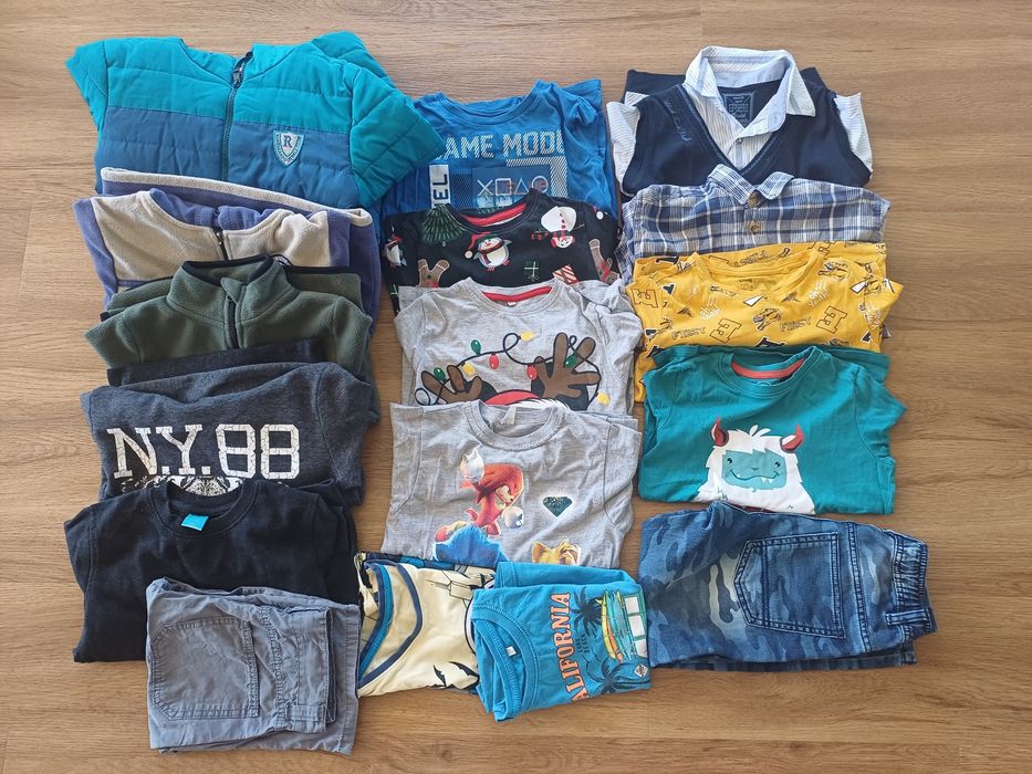 Paka ubrań dla chłopca rozm. 128