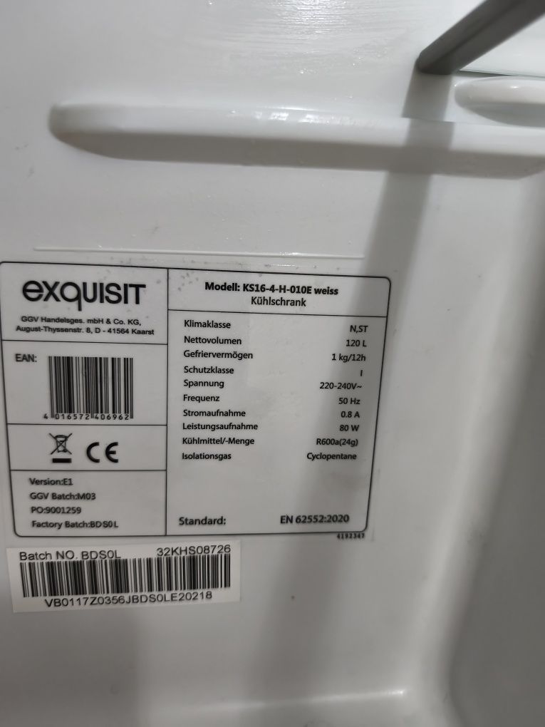 Lodówka Exquisit 120l