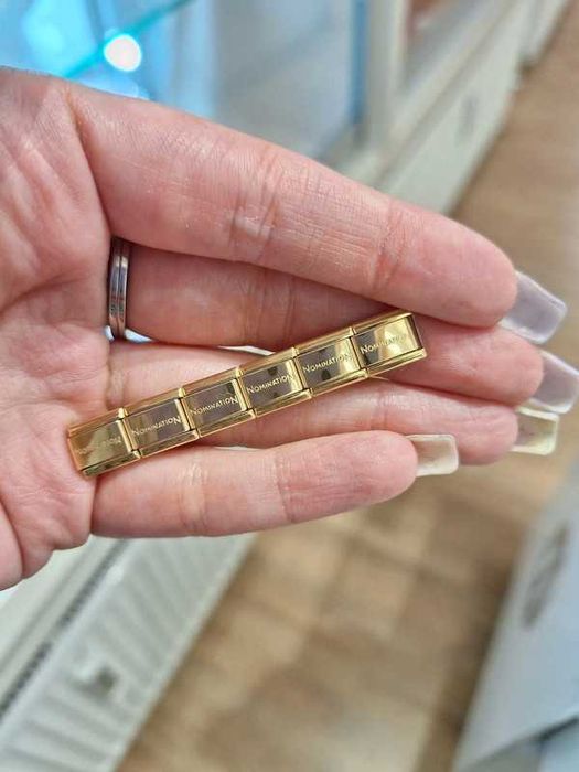 Ogniwa do bransoletki Nomination, Maybeme złote + opakowanie