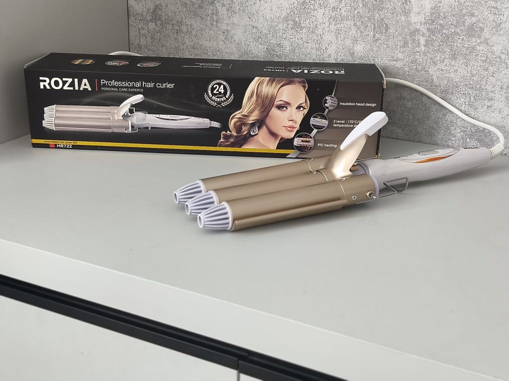 ROZIA Потрійна плойка для створення хвиль