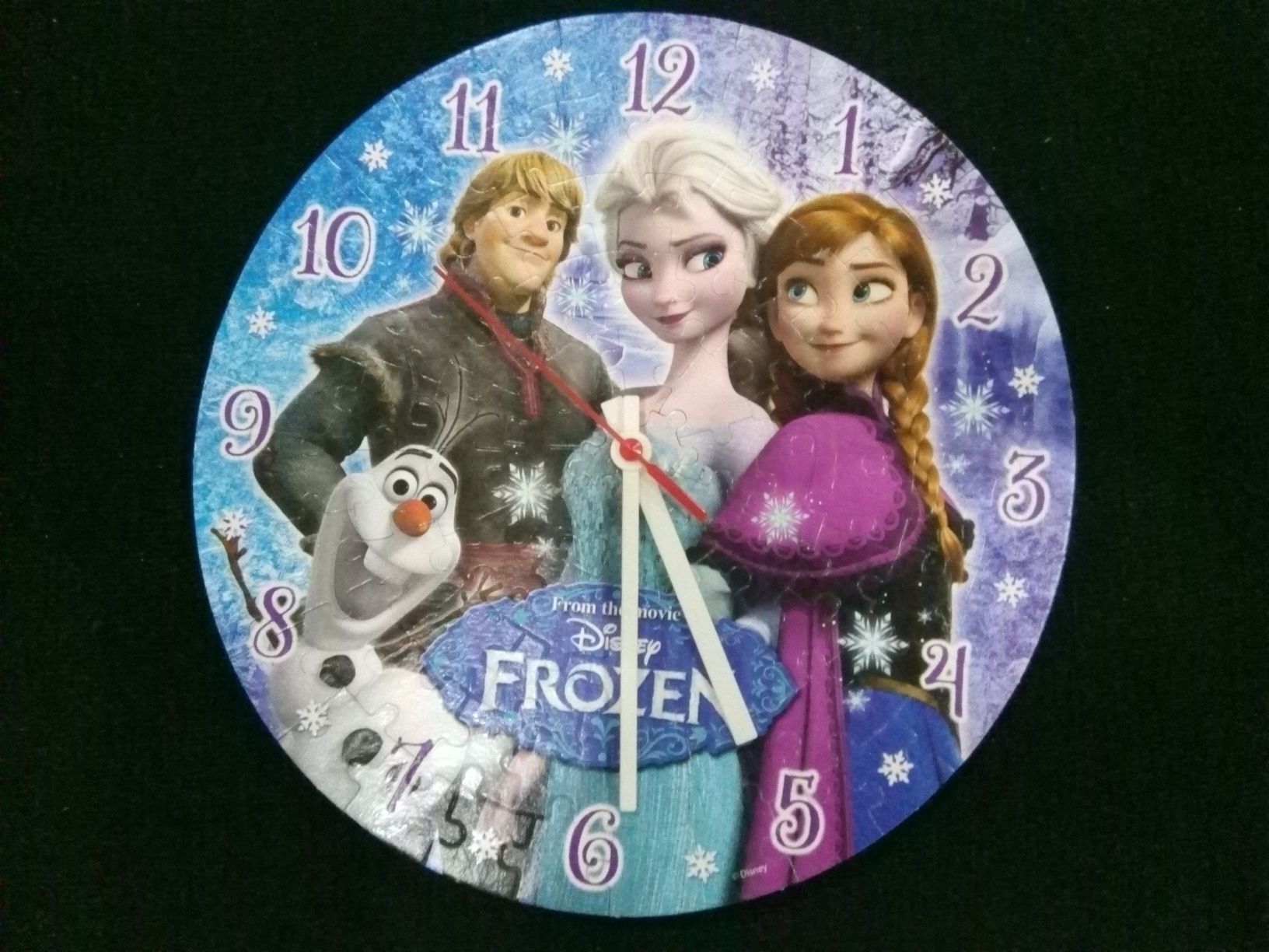 Puzzle de um relógio da Frozen