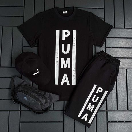 Футболка + шорти PUMA чоловічий спортивний костюм Пума на літо